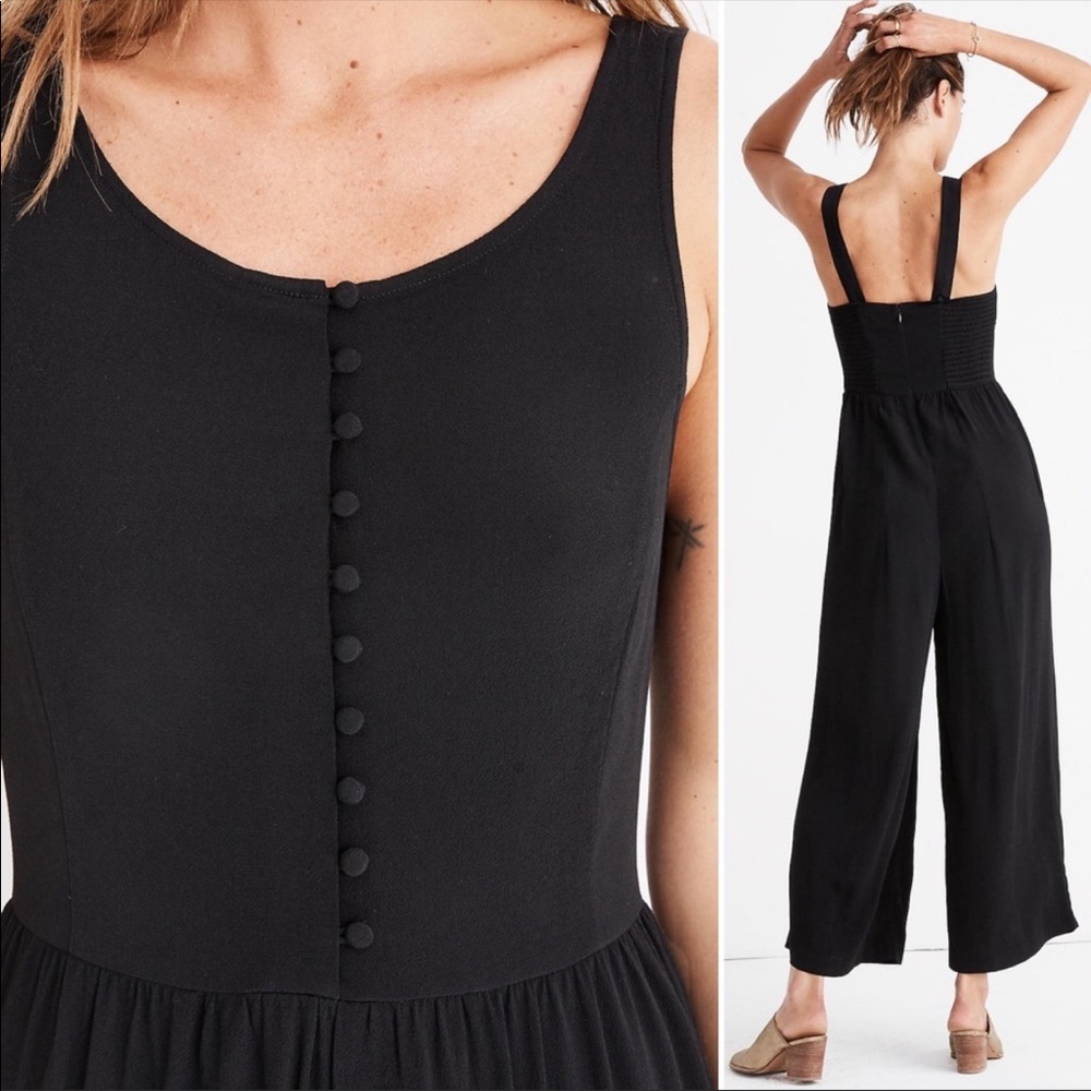 Madewell Front Button Wide Leg Jumper